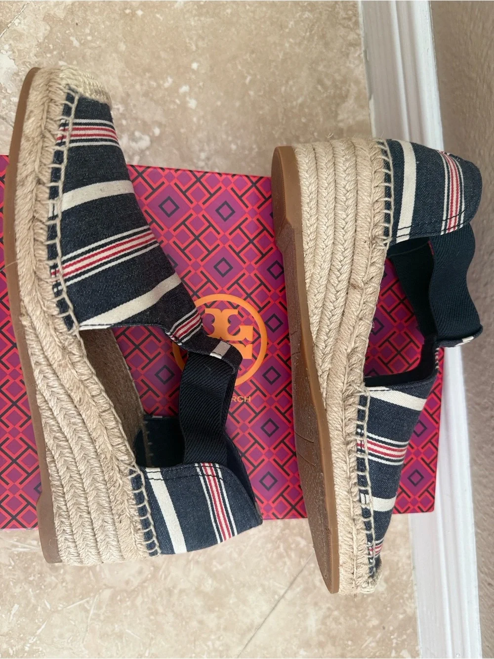 Tory Burch Catalina Striped Espadrille
